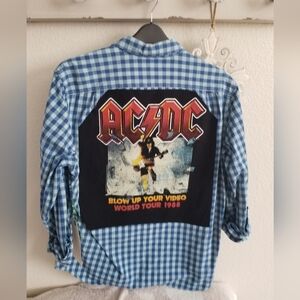 AC/DC Button Down shirt L